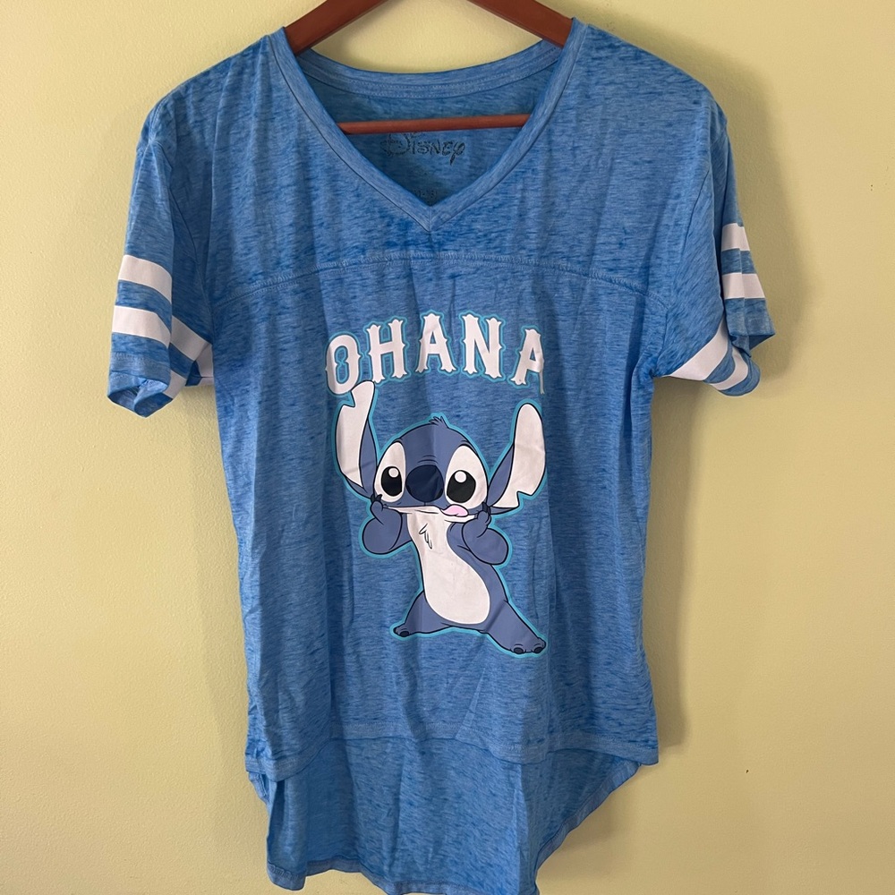 Disney Light Blue Stitch Soft T-Shirt